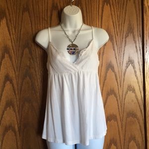 Summer White lacy babydoll camisole